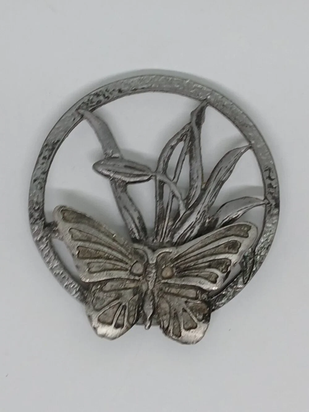 Vintage Metzke Pewter 1975 Trinket Potpurri Candle Jar Lid 2.5